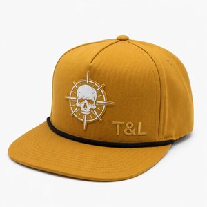Casquette ajustée T&L Premium avec logo personnalisé en patch PVC, tissu technique en lin naturel, 5 panneaux, réglable, pour le sport en extérieur, fabricant - Product Image 1