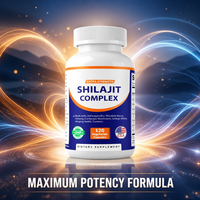 Complexe Shilajit Force Maximale Ashwagandha Rhodiola Ginseng Cordyceps Soutien Énergétique 120 Comprimés Fabriqué en Chine Prix Usine Marque Privée