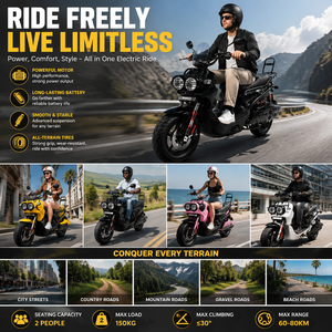 Scooter Eléctrico de 1500w para Adultos, Motocicletas Rápidas, Scooter Eléctrico de 1500w para Adultos para Ciudad, OEM/ODM - Product Image 5