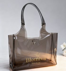 Bolsa de Mano de PVC Transparente Personalizada con Láser, Impermeable, de Gran Capacidad, para el Verano, Tipo Jelly, de un Solo Hombro para Mujer - Product Image 2
