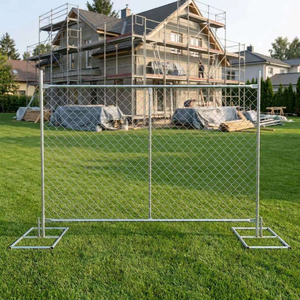 Clôture temporaire autoportante en treillis galvanisé standard 6 pi x 12 pi pour événements routiers et de location aux États-Unis - Product Image 1