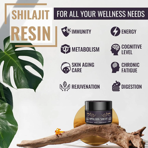 Resina de Shilajit del Himalaya <span class=keywords><strong>100</strong></span>% Pura, Ácido Fúlvico de Grado Oro con 85+ Minerales Traza, Complejo Energético para Adultos - Product Image 4