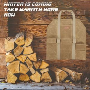 Free Sample Factory Direct's Top-quality <b>Log</b> Firewood Wood <b>Carrier</b> <b>Bag</b> With Handles and a Security Strap - Product Image 6