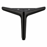 Pieds de meubles robustes en acier inoxydable en forme de T de luxe pour canapé, meuble TV, table basse, armoire, chevet, mobilier d'hôpital, salle à manger