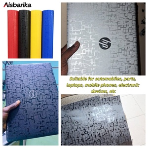 Pellicola in PVC Vinilico con Texture 3D, Lettere Cinesi, Nero <span class=keywords><strong>Trasparente</strong></span>, Film Cambia Colore per Laptop e Adesivi per Telefoni - Product Image 4