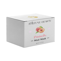 Aangepaste Perzik Zwarte Kop Verwijderaar Whitening Anti-Acne Gezicht Fruit Porie Zuiverende Perzik Gezicht Modder Masker