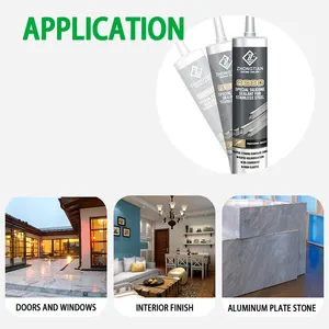 ZHONGTIAN Adhesives Sealants Window Silicone Glue Silicone Model Glass OEM Neutral Weather Resistance Silicone White 12 Months