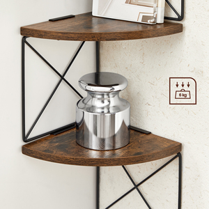 Estantería Esquinera de 5 Niveles <span class=keywords><strong>VASAGLE</strong></span> Librero de Fácil Montaje Estante de Pared de 5 Niveles para Dormitorio Sala de Estar Baño Cocina Oficina - Product Image 4