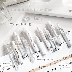 Juego <span class=keywords><strong>de</strong></span> bolígrafos <span class=keywords><strong>de</strong></span> Gel <span class=keywords><strong>de</strong></span> secado rápido <span class=keywords><strong>de</strong></span> prensa fresca pequeña, bolígrafo <span class=keywords><strong>de</strong></span> firma <span class=keywords><strong>de</strong></span> tinta azul, plástico <span class=keywords><strong>de</strong></span> ancho <span class=keywords><strong>de</strong></span> escritura <span class=keywords><strong>de</strong></span> 0,5mm para tareas <span class=keywords><strong>de</strong></span> estudiantes Ins Wind - Product Image 5
