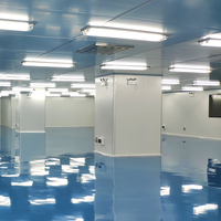 Usine chinoise Production personnalisée de salle sans poussière de laboratoire modulaire de haute qualité classe 100 1000 avec système CVC