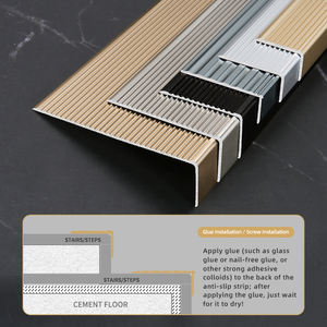 Copertura del battistrada per scale in vinile personalizzato per interni di lusso Hotel con superficie antiscivolo antigraffio resistente alla corrosione - Product Image 4