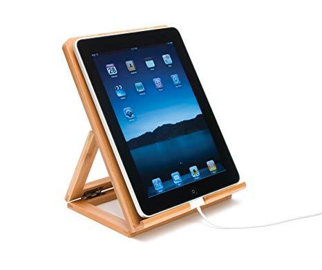 Bamboo Wood Folding Stand for iPad Wood Office Tablet Stand