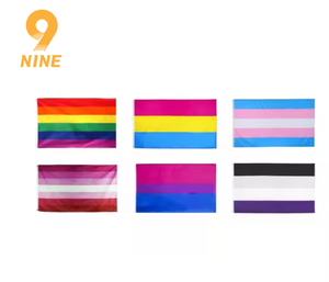 Üretici toptan 3x5 ft gökkuşağı bayrağı LGBT toplum eşcinsel gurur lezbiyen Transgender Promotional promosyon bayrakları - Product Image 5
