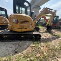 Excavatrice hydraulique compacte CAT304 d'occasion, fonctionnement flexible, faible nombre d'heures de travail, pour le terrassement et les travaux de jardinage