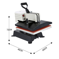 Presse à chaleur oscillante manuelle de style coréen pour t-shirts, bannières, casquettes
