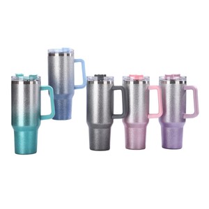 Stainless Steel Tumbler 40oz Handle <b>Insulated</b> <b>Mug</b> Travel Outdoor Sports Cold Storage Cup - Product Image 2