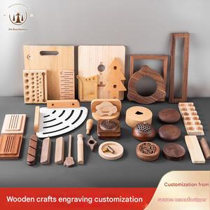 Produits en bois massif, noyer noir, hêtre et divers accessoires artisanaux en bois, sculpture et façonnage, personnalisation. - Product Image 2