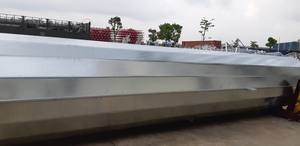 Tour de télécommunication monopolaire en acier SS400/Q235 galvanisé à chaud, hauteur de 60 à 180 m pour ligne de transmission électrique, revêtement en V - Product Image 6