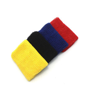 Fascia per il sudore di calcio di calcio di sport della fascia del sudore del polsino del logo del ricamo del jacquard su ordinazione poco costosa per i bambini - Product Image 3