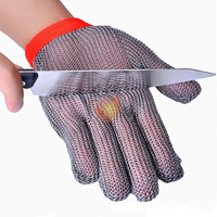 Mitaines de protection en maille de chaîne en acier inoxydable 304 pour abattoirs, boucherie et travaux de découpe, mitaines en filet de chaîne, mitaines en fil métallique, Guante