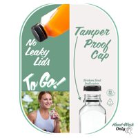 Bouteilles de jus, de thé et de boissons jetables personnalisées transparentes, bouchon à vis en plastique avec étiquette, fabrication