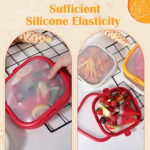 Boîte de stockage de fruits en silicone anti-oxydation économiseur <span class=keywords><strong>d</strong></span>'avocat économiseur de légumes réutilisable pour réfrigérateur <span class=keywords><strong>ail</strong></span> citron pomme de terre - Product Image 6