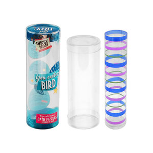 Manufacturer Clear Large Acetate Plastic Cylinder Tube Packaging Boxes Cylinder Tube Packaging For Tennis Ball