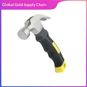 Marteau à griffes multifonctionnel pour la maison, manche en bois recouvert <span class=keywords><strong>de</strong></span> plastique, manche court, petite taille, tête en fer, extracteur <span class=keywords><strong>de</strong></span> clous manuel spécial - Product Image 5