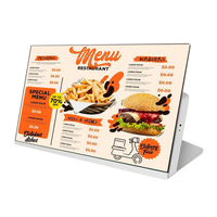 Affiche numérique pour menu de restaurant, boîte à lumière LED pour utilisation en intérieur/extérieur, affichage publicitaire pour métro