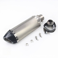 Nouveau pot d'échappement de moto en acier inoxydable, ajustement universel, emballage hexagonal, accessoires Huanglong Yoshimura Wanhu pour