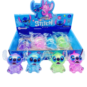 QYS Wholesale Cute <b>Stitch</b> Style Squeeze Toy Soft PU Stress Relief Squishy Toy Slow Rebound Fidget Toy for Kids <b>Gift</b> - Product Image 1