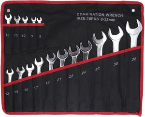 Combination <strong>Wrenches</strong> 8-32mm Purpose Pentalobe <strong>Open</strong> <strong>End</strong> Spanner <strong>Wrench</strong> <strong>Set</strong> Steel for Automotive Industrial with Storage Bag - Product Image 3