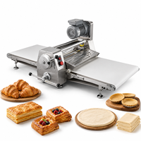 Machine à étaler la pâte de comptoir 520 mm, machine à étaler la pâte électrique, machine à laminer la pâte à croissants