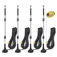 Antena WiFi de Doble Banda 2.4GHz 5.8GHz con Base Magnética, Cable RG174 de 3m para Router WiFi, Amplificador de Señal, Repetidor, Tarjeta de Red Inalámbrica