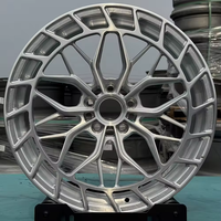 Jantes de voiture de course forgées 5x120, jantes monobloc forgées, jantes de voiture en alliage 6061-T6 brossées sur mesure pour Tesla Model S