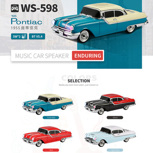 2023อินเทรนด์ลำโพง WS598เบสขนาดเล็กแบบพกพาลำโพงแบบแม่พิมพ์สำหรับรถยนต์แบบไร้สายแบบ WS-598 - Product Image 6