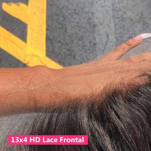 Vente en gros Super Thin HD Lace Frontal Closure HD Lace 13x4 13x6 Frontal Film Transparent HD Lace Frontal Vendeur - Product Image 2