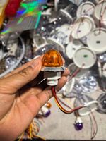 Feu de position latéral LED en plastique en forme de pastèque 12V 24V, lampe d'avertissement universelle de remplacement pour camion et poids lourd