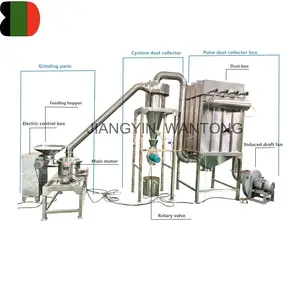 WFJ for fruits vegetable soyster rice shell grain nano powder licorice root leaf grinding crushing machine