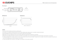 Driver LED EUCHIPS AC220-240V PF>0.95 Alimentation à courant constant 350mA 400mA 450mA 500mA Transformateur d'éclairage sans scintillement