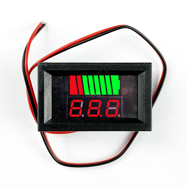 RUIST Waterproof Electric Vehicle Electric Meter 12v 24v 36v 48v 60v 72v 84v Universal Voltmeter
