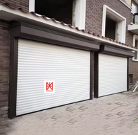 Porte de sécurité extérieure en aluminium à enroulement, rideau double couche, porte renforcée pour entrepôt et atelier