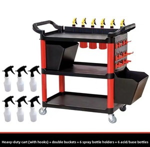 <span class=keywords><strong>Chariot</strong></span> d'atelier multifonctionnel à trois niveaux en plastique pour <span class=keywords><strong>lavage</strong></span> <span class=keywords><strong>de</strong></span> voitures, atelier <span class=keywords><strong>de</strong></span> beauté, réparation automobile, et détaillage – <span class=keywords><strong>Chariot</strong></span> pour concessionnaires 4S - Product Image 6