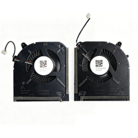 Kipas Pengganti CPU Laptop Pasangan Kiri/Kanan untuk OMEN 16 TPN-I143 TPN-I144 12V 6.6W Bantalan Oli Tembaga & Aluminium Heatsink
