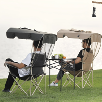 Chaise de plage portable de loisirs avec parasol pour camping en plein air, livraison en 72 heures