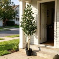 Rangkaian Daun Eucalyptus Buatan Grosir, Tanaman Hijau untuk Dekorasi Rumah, Kantor, Rak, Pernikahan, dan Pesta