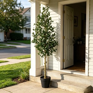 Wholesale Artificial Eucalyptus Leaves Garland Greenery <b>Plant</b> for Home Office Shelf Wedding Party Decor - Product Image 4