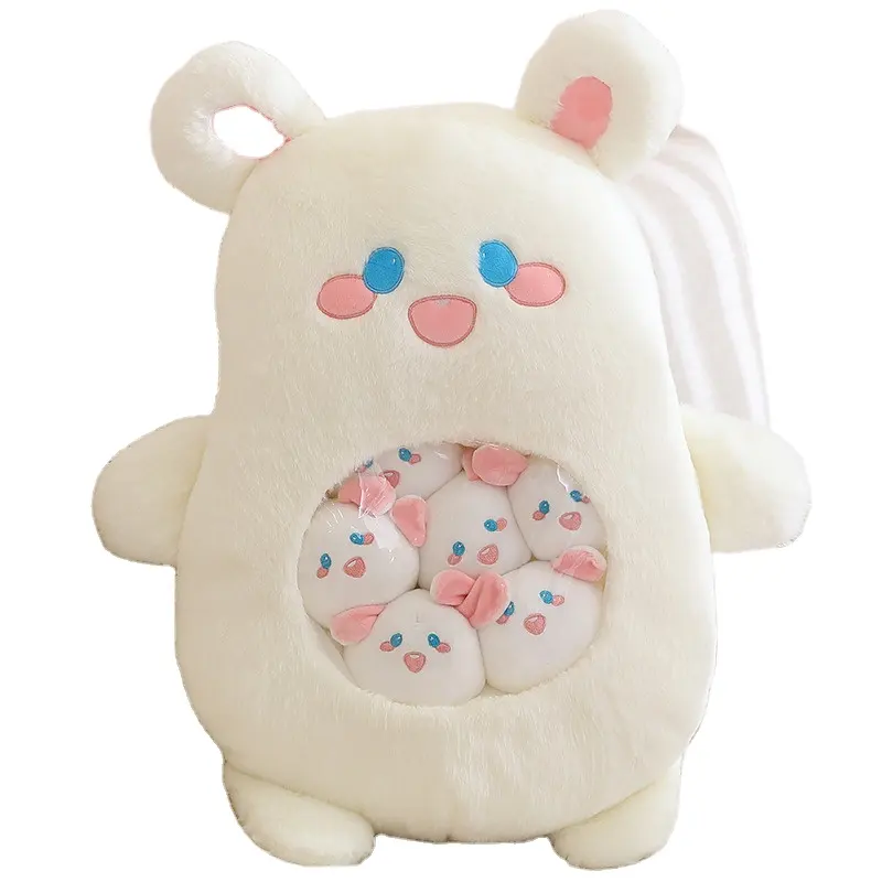 Plushies Kawaii Tas Makanan Ringan Super Lembut Mainan Kecil Di Perut Mainan Besar Kualitas Tinggi dengan Harga Yang Baik