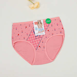 2024 nueva llegada ropa interior de algodón puro para mujer tallas grandes bragas con estampado Floral para mujer pantalón interior de talla grande <span class=keywords><strong>Granny</strong></span> Panty - Product Image 6