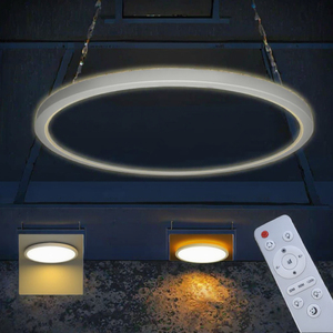 Modern Ultra Thin <b>LED</b> <b>Ceiling</b> <b>Light</b> Recessed <b>Round</b> Remote Control Changeable Color Warm White for Living Room - Product Image 3